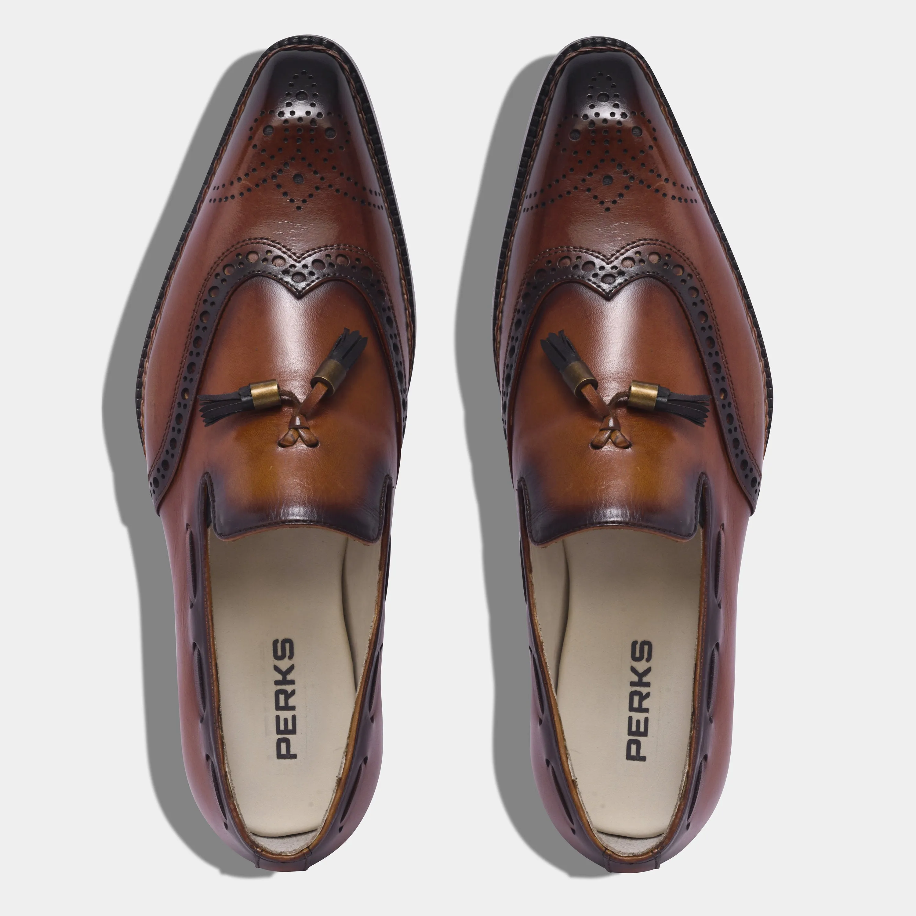 EL CHAPO TASSEL LOAFER | BROGUE BROWN