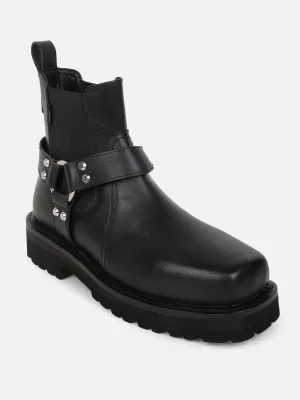 Ezok Men Leather Casual Boot