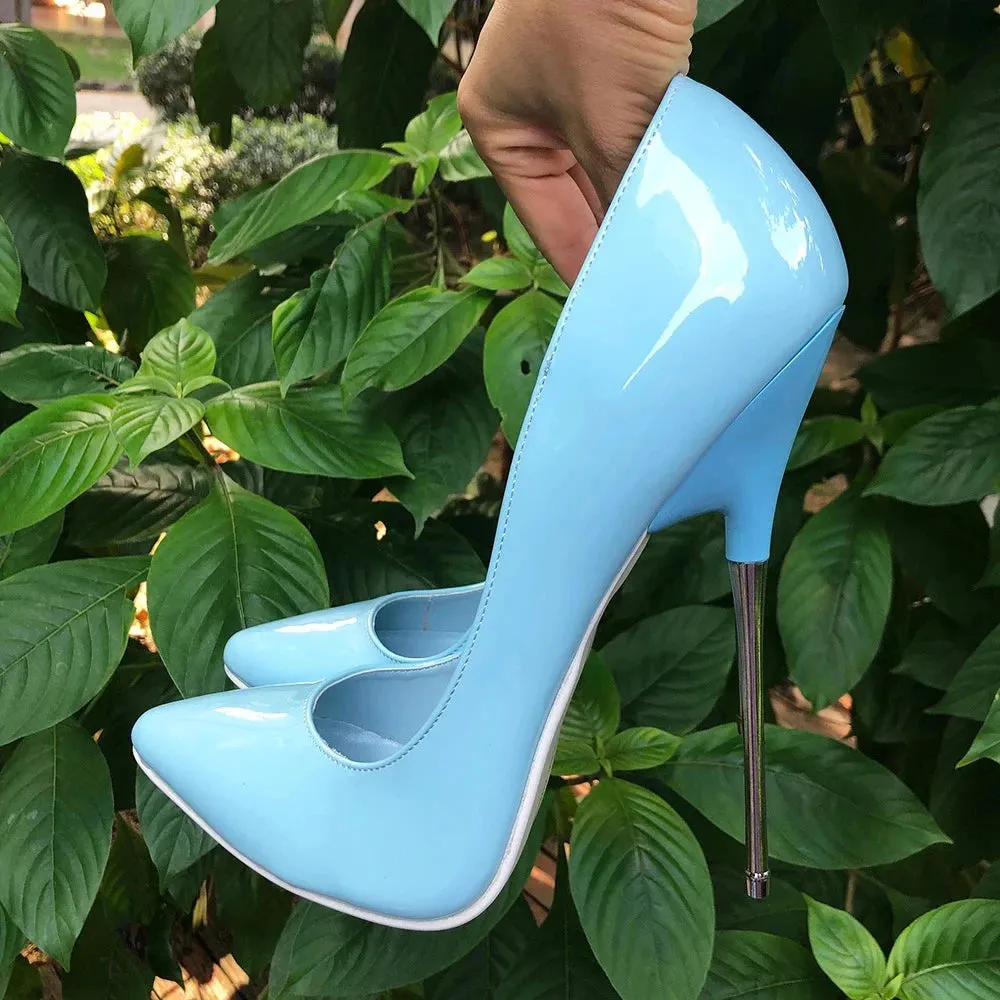 Factory Customize 16cm Extreme Metal High Heels Stilettos Women Sexy Pumps
