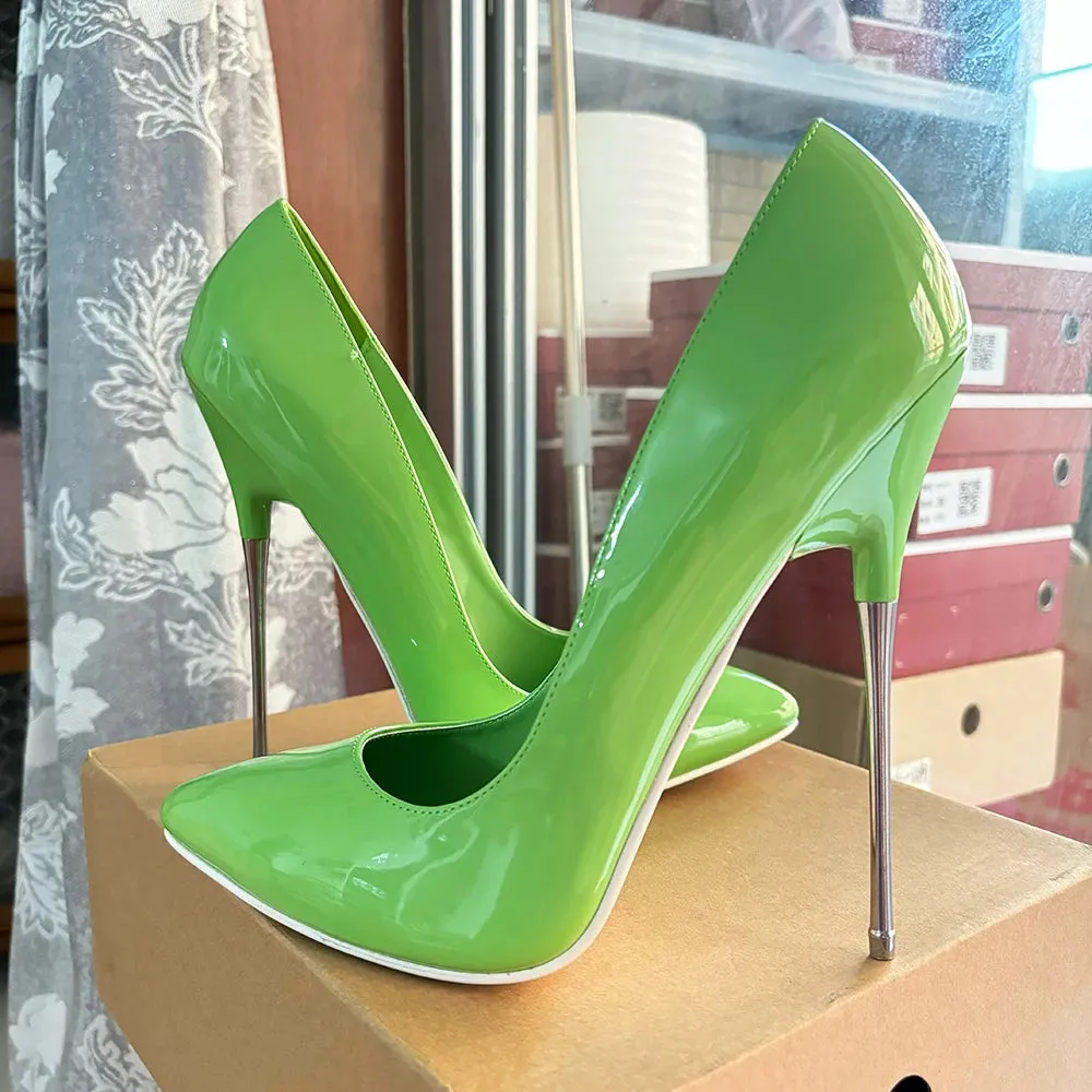 Factory Customize 16cm Extreme Metal High Heels Stilettos Women Sexy Pumps