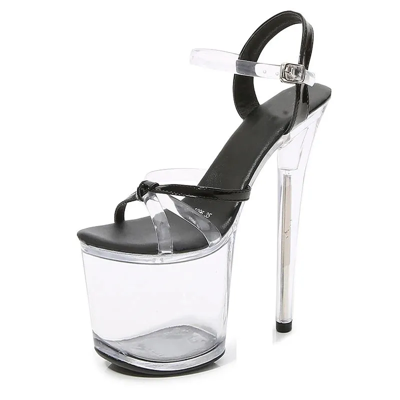 Fashion Sexy Exotic 20CM High Heel Platform Party Women Modern Sandals