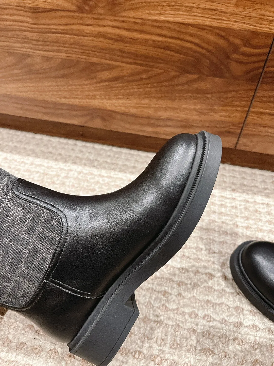 FD autumn and winter new long boots old flower boots