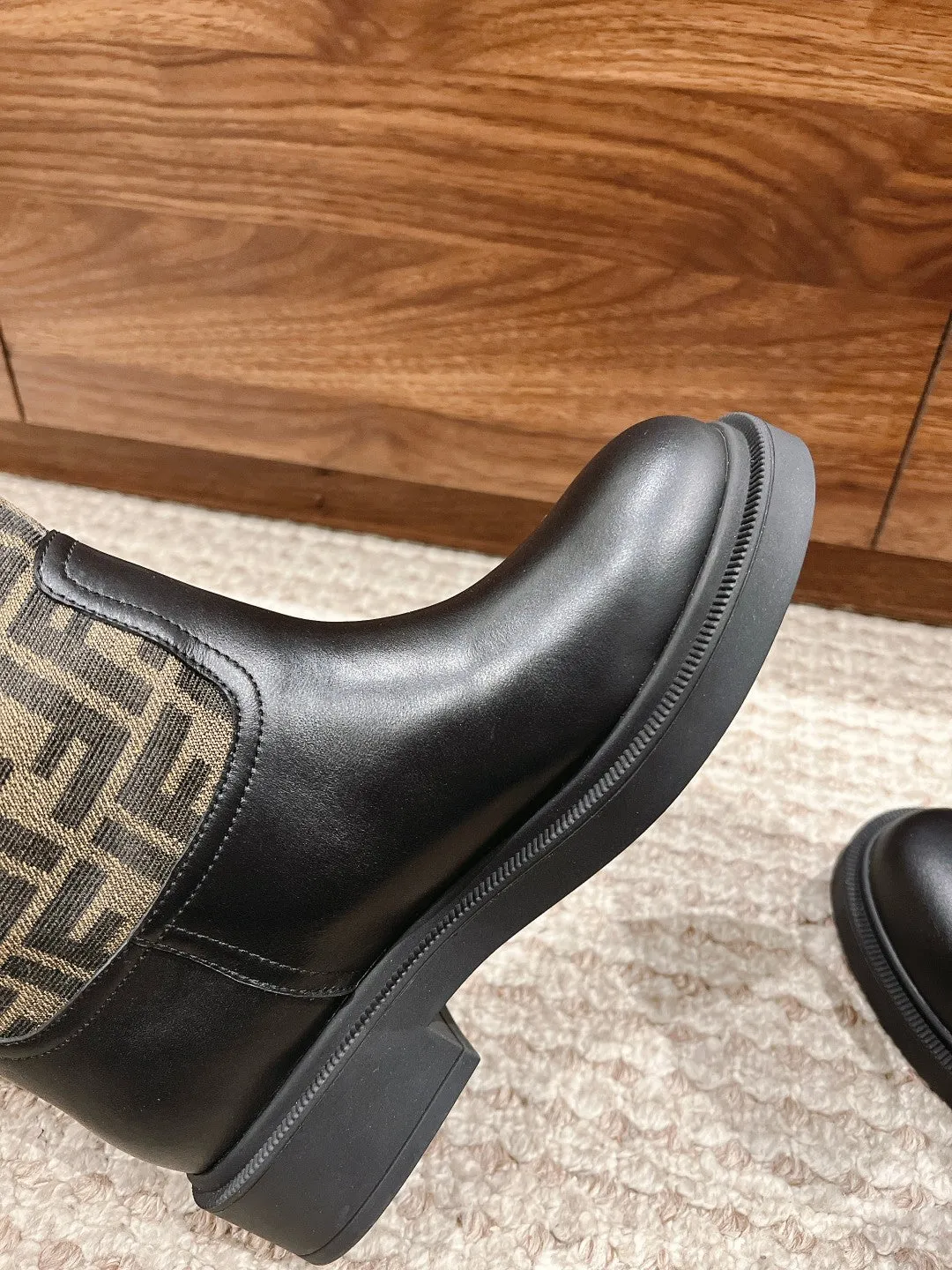 FD autumn and winter new long boots old flower boots