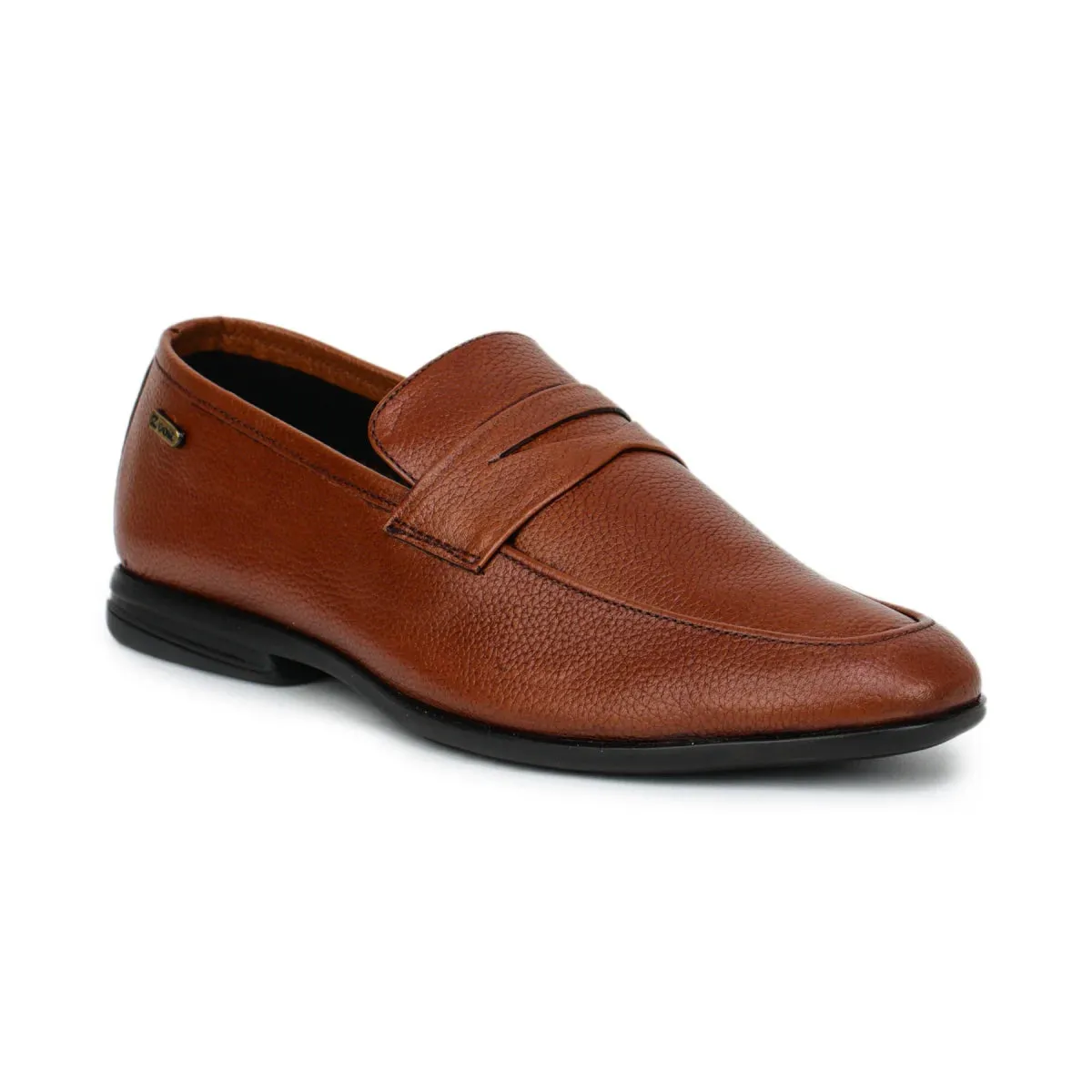Formal Black Penny Loafers 1736 | Leather Slip-On Shoes