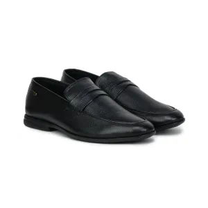 Formal Black Penny Loafers 1736 | Leather Slip-On Shoes