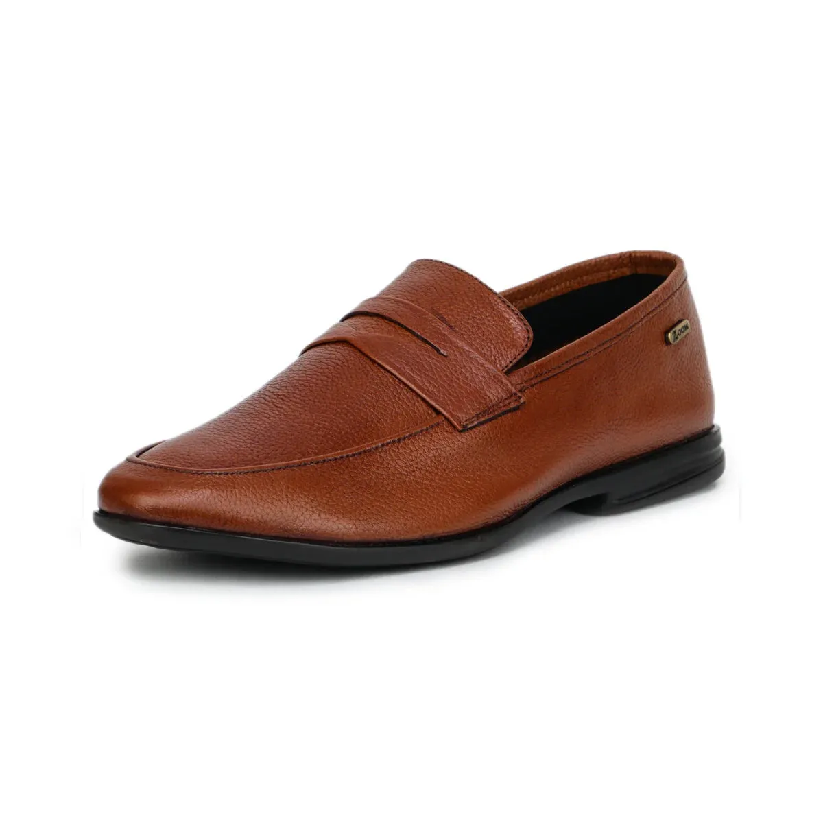 Formal Black Penny Loafers 1736 | Leather Slip-On Shoes