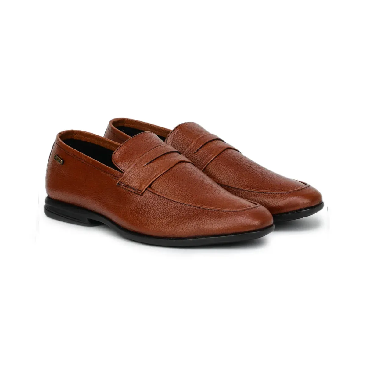Formal Black Penny Loafers 1736 | Leather Slip-On Shoes