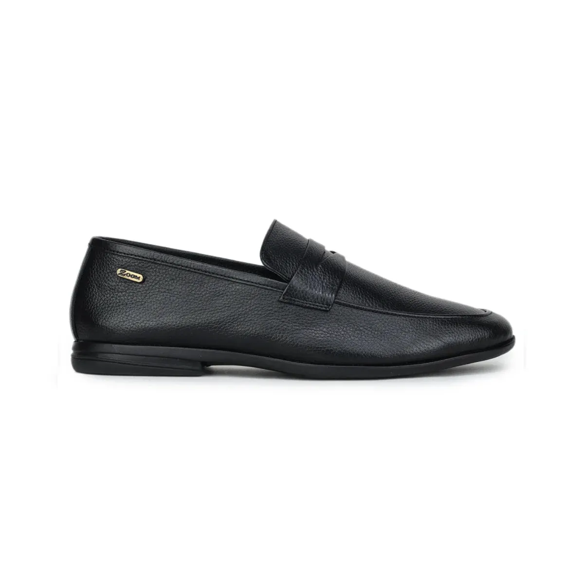Formal Black Penny Loafers 1736 | Leather Slip-On Shoes