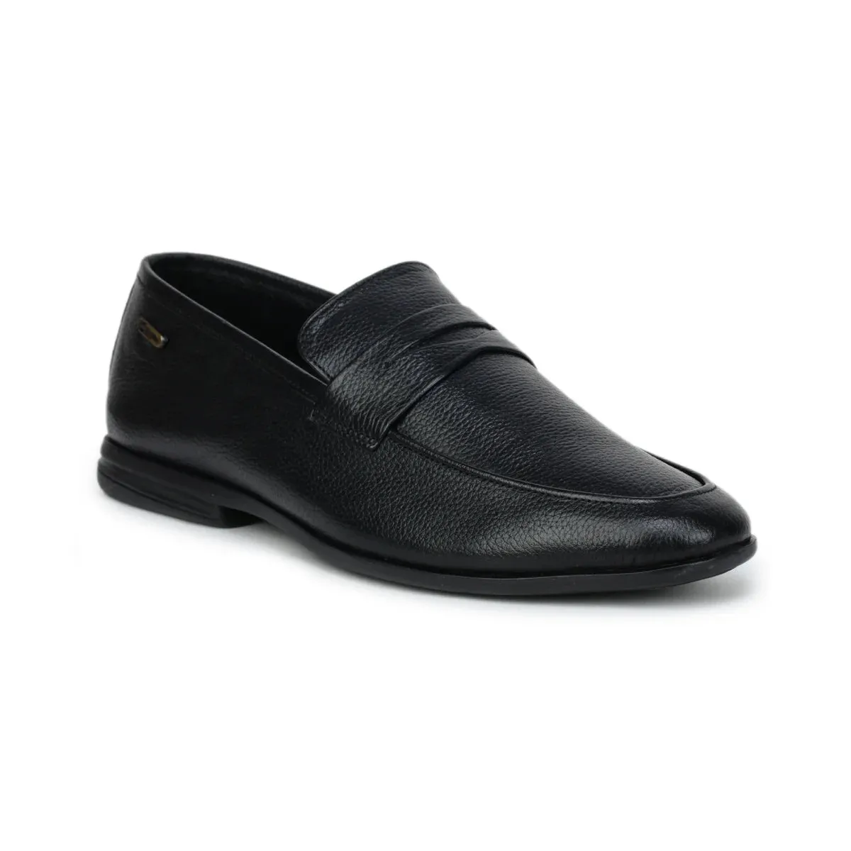 Formal Black Penny Loafers 1736 | Leather Slip-On Shoes