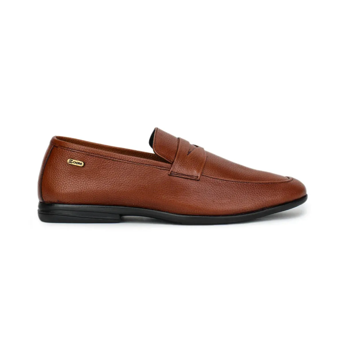 Formal Black Penny Loafers 1736 | Leather Slip-On Shoes