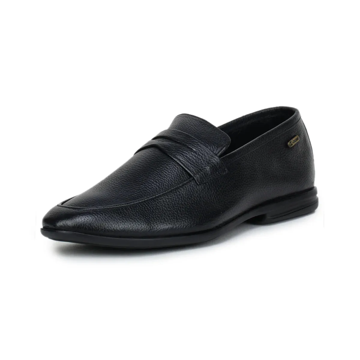 Formal Black Penny Loafers 1736 | Leather Slip-On Shoes