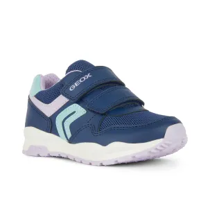 Geox J Pavel G.A - SYNT.LEA MESH NAVY/LILAC