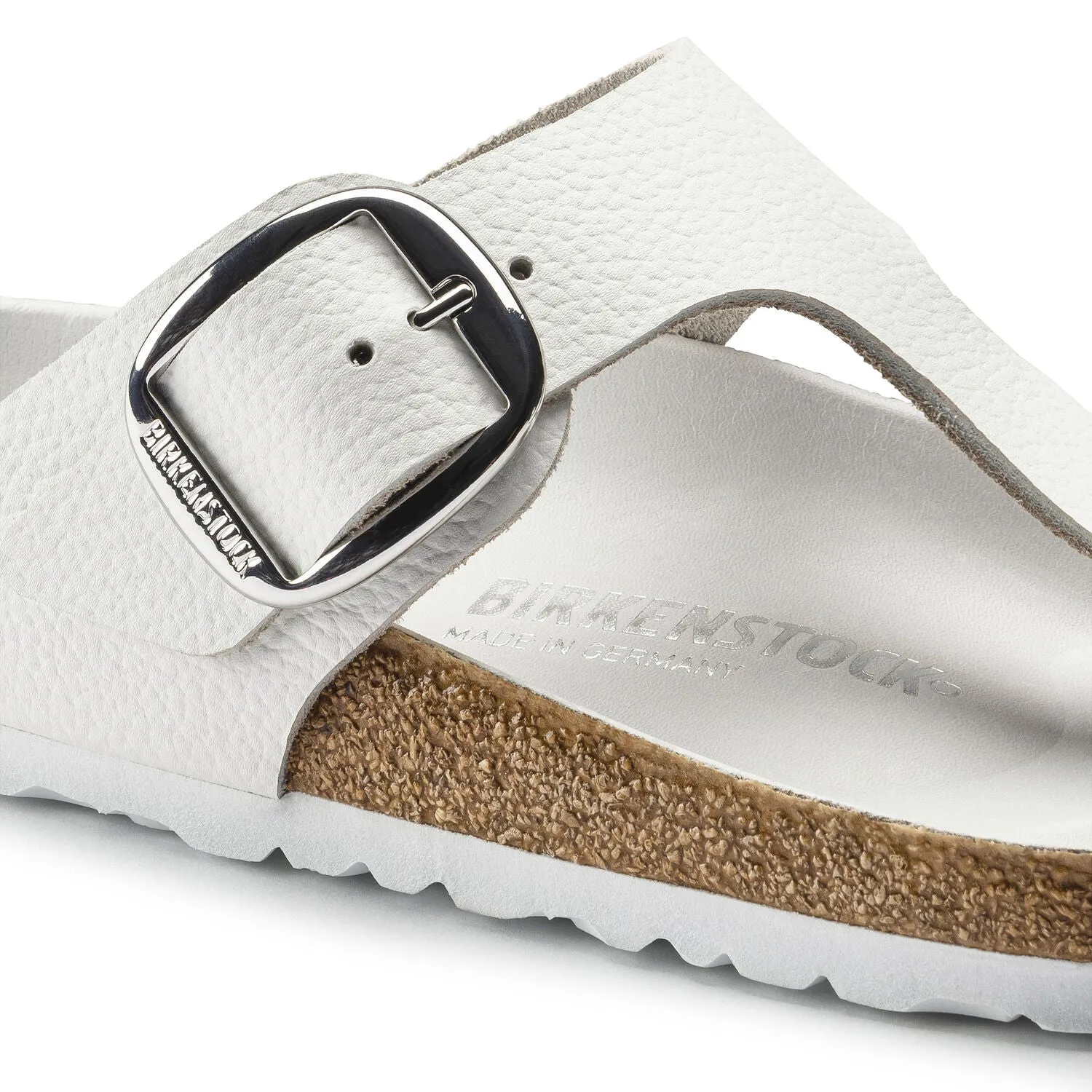 Gizeh | Big Buckle | Leather | White