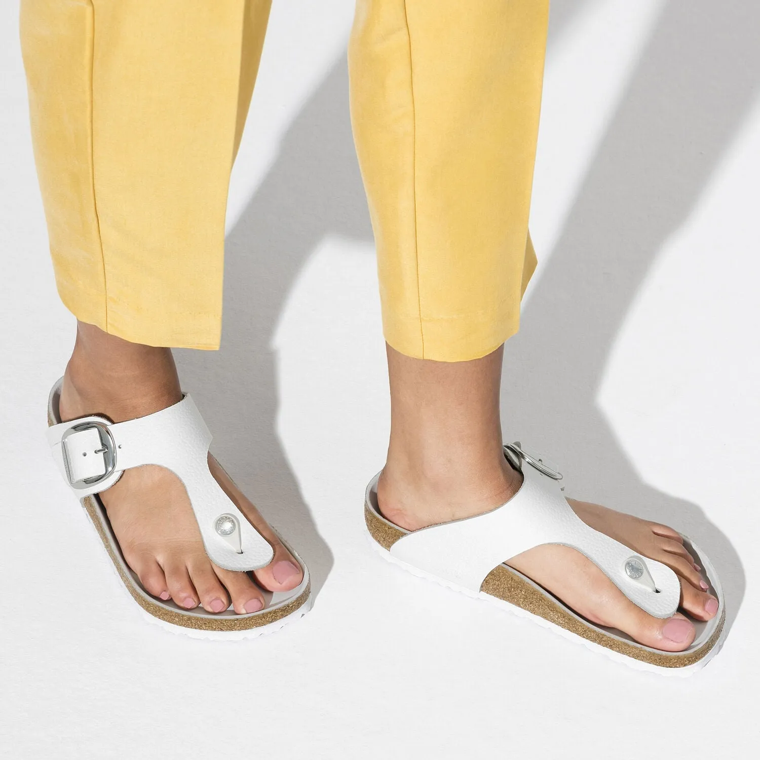 Gizeh | Big Buckle | Leather | White
