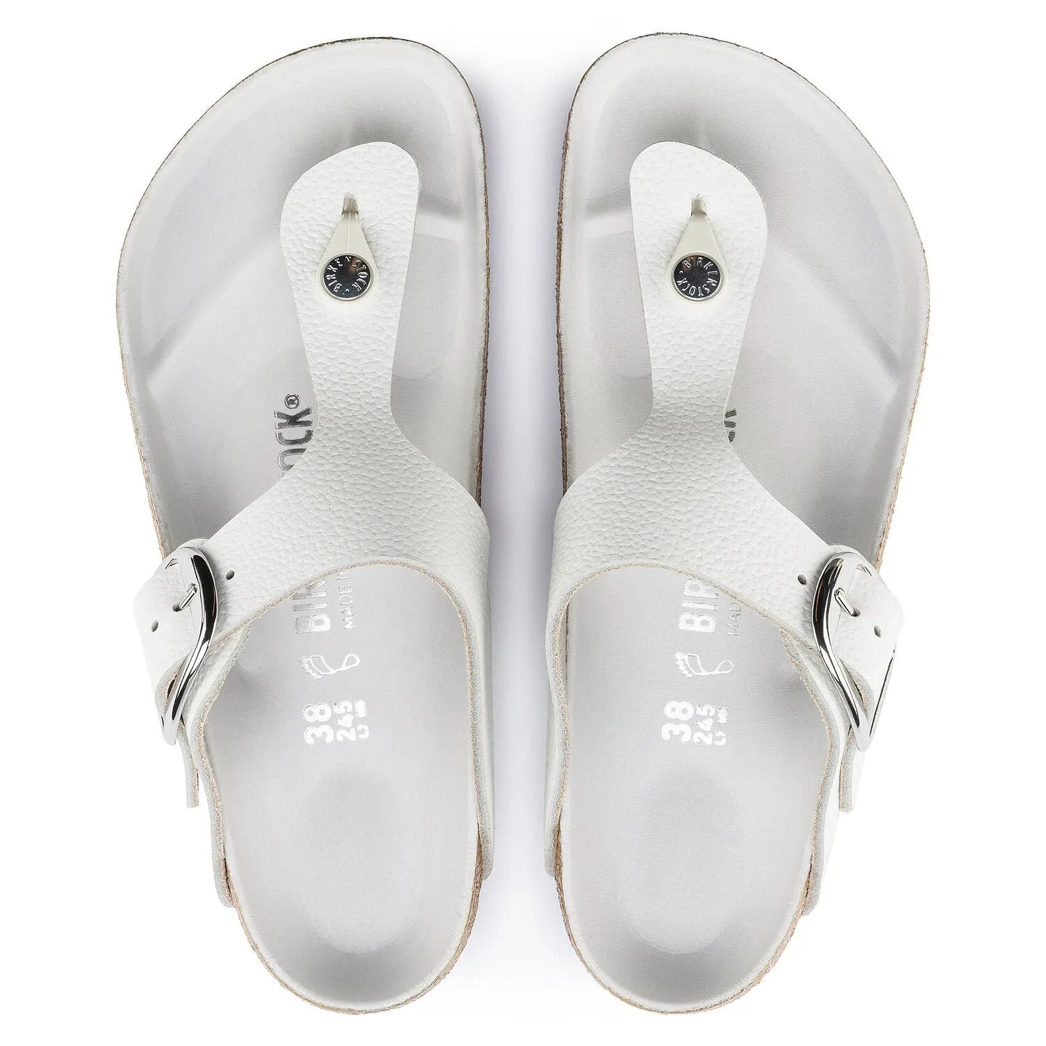 Gizeh | Big Buckle | Leather | White