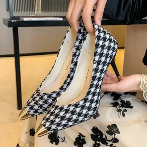 goosudu Womens Shoes High Heels Casual OL Sexy Korean Fashion Pumps Elegant Shoes Party  Tacones Mujer  Womens Heels