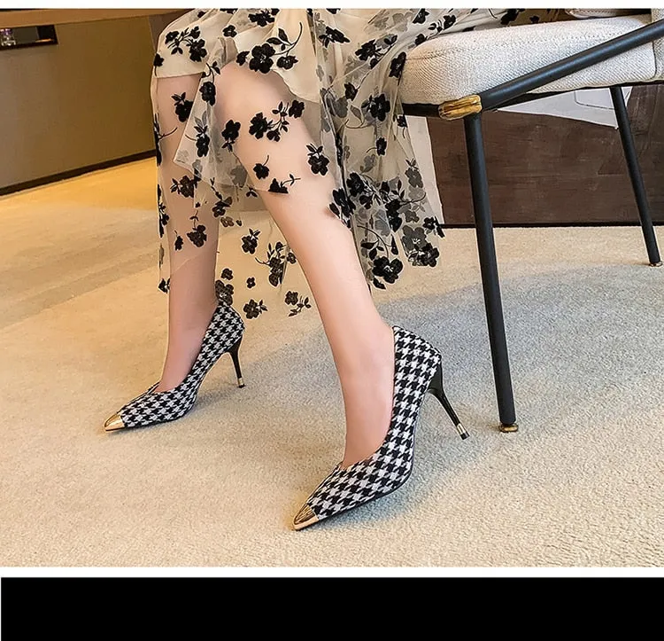 goosudu Womens Shoes High Heels Casual OL Sexy Korean Fashion Pumps Elegant Shoes Party  Tacones Mujer  Womens Heels