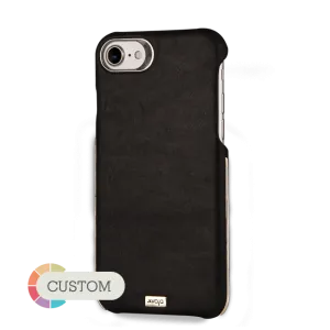 Grip Silver - Premium iPhone 7 leather case