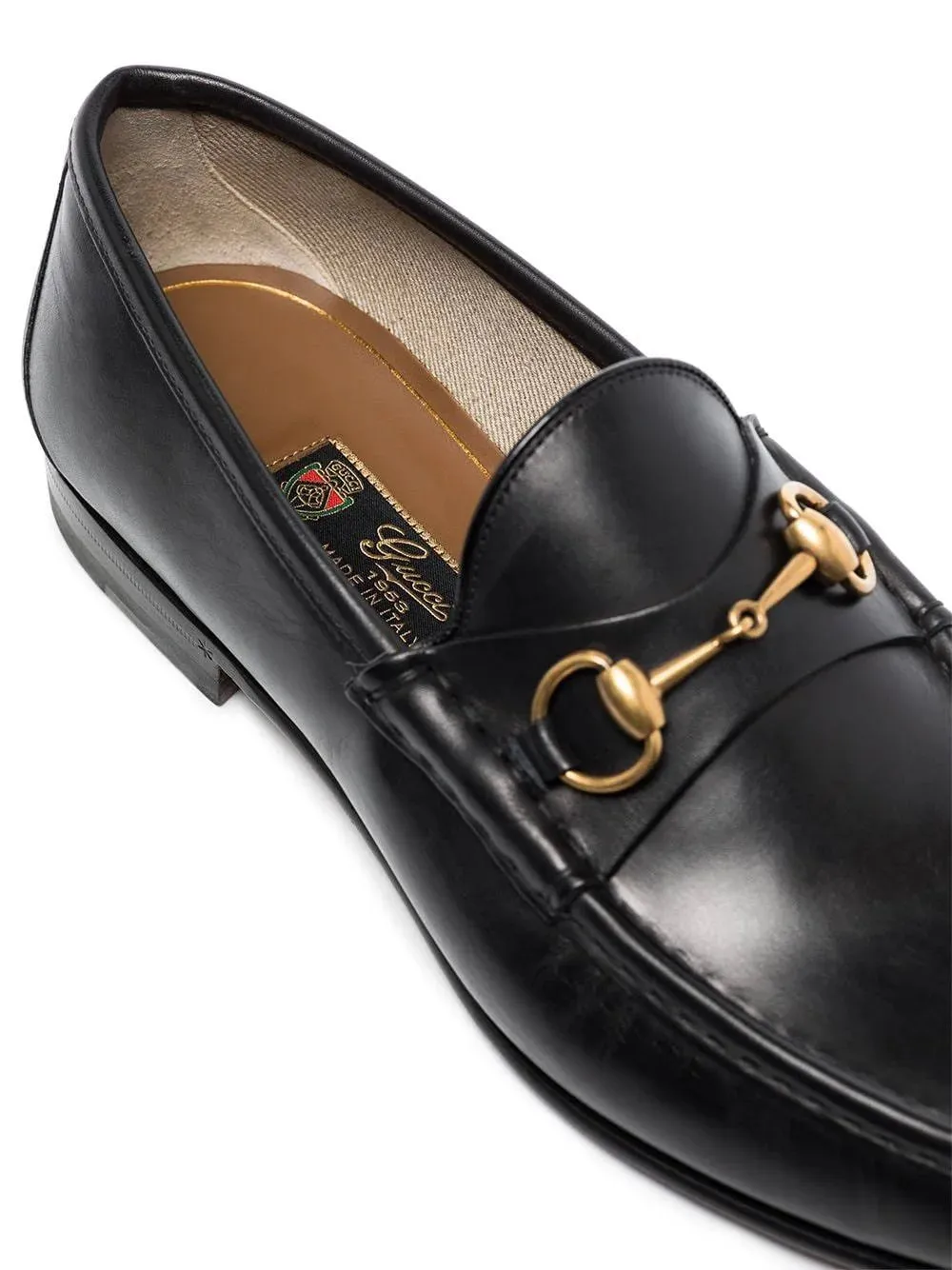 GUCCI || Men's Horsebit 1953 Leather Loafers - Black