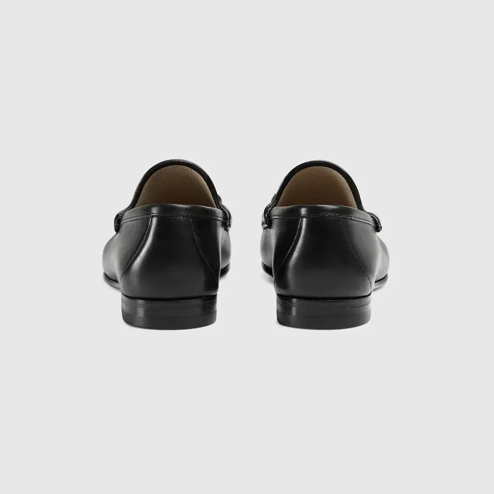 GUCCI || Men's Horsebit 1953 Leather Loafers - Black