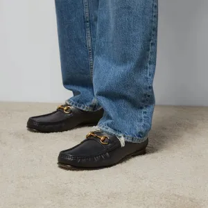 GUCCI || Men's Horsebit 1953 Leather Loafers - Black