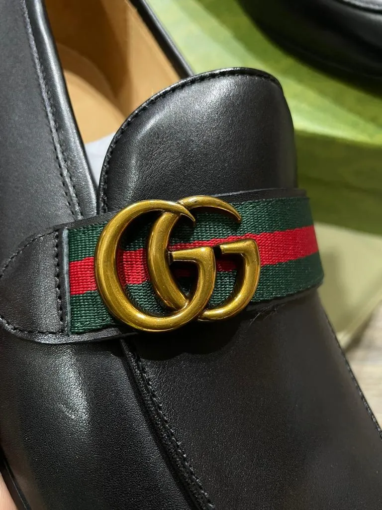 GUCCI || POLYURETHANE MEN CALF LEATHER LOAFER FOR MEN