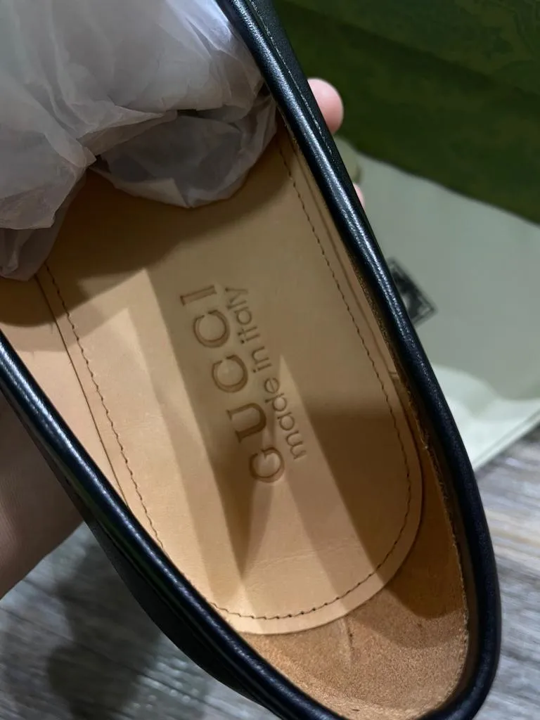 GUCCI || POLYURETHANE MEN CALF LEATHER LOAFER FOR MEN