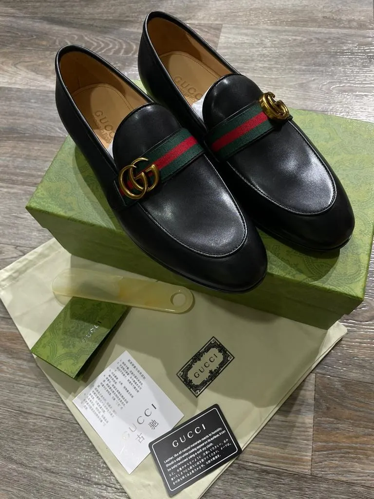 GUCCI || POLYURETHANE MEN CALF LEATHER LOAFER FOR MEN