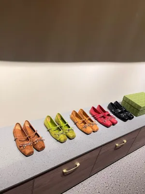 Gucci S24 Horsebit Ballet Shoes