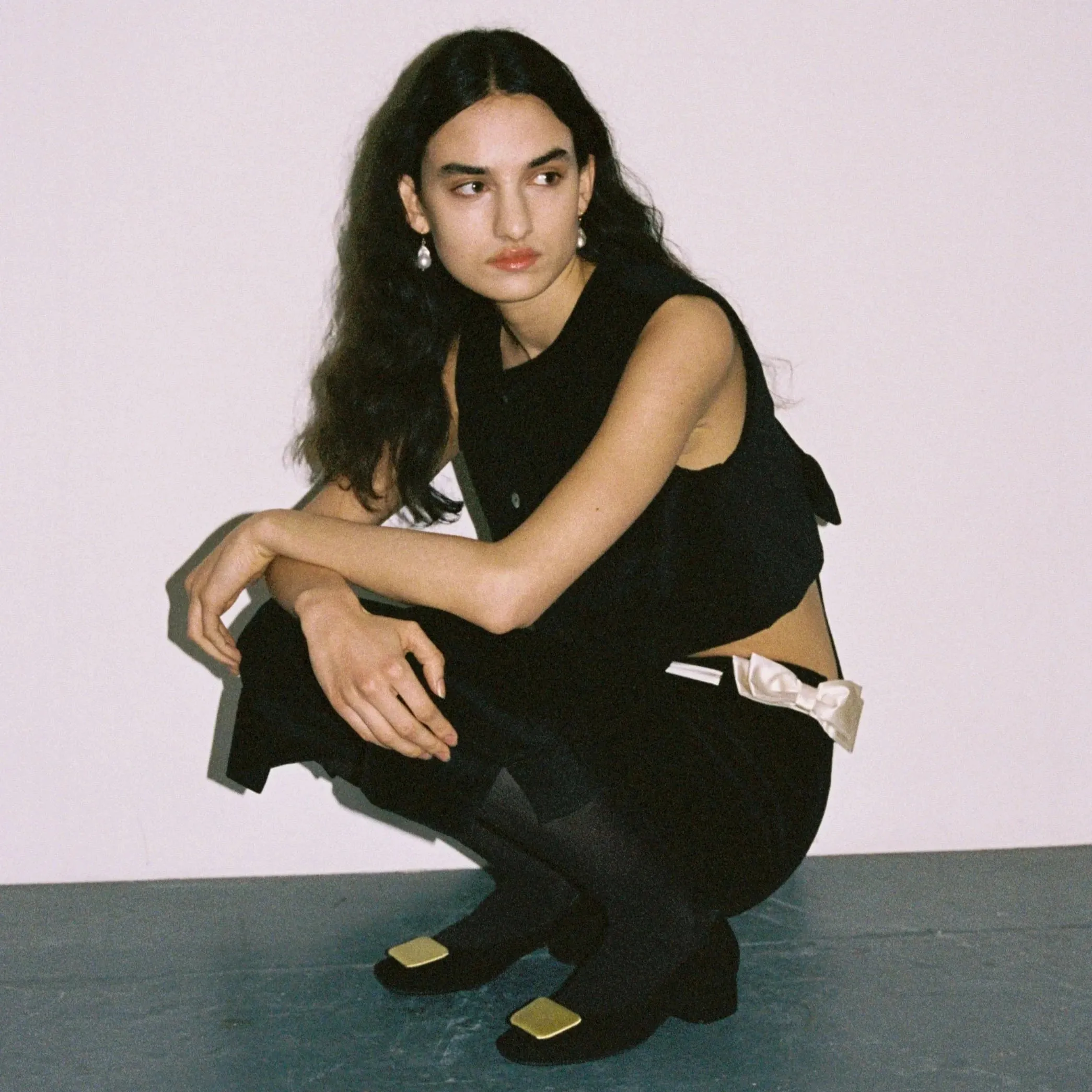 HAI x REQINS KEFIR BALLET PUMPS | BLACK & YELLOW
