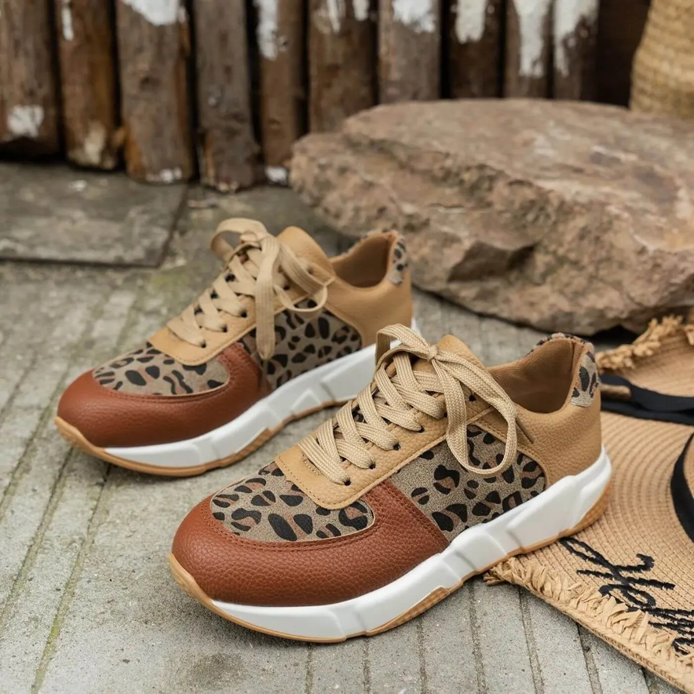Hailey | Orthopedic Leopard Sneakers