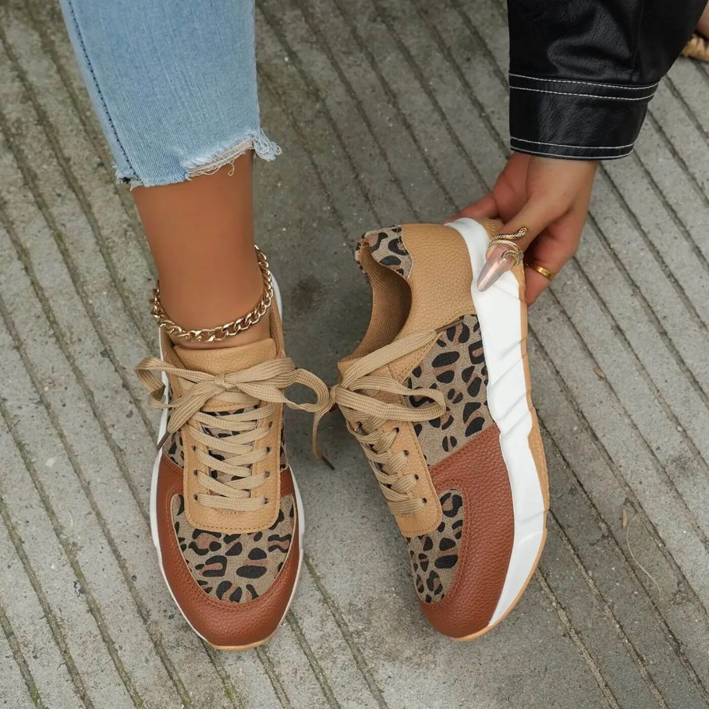 Hailey | Orthopedic Leopard Sneakers