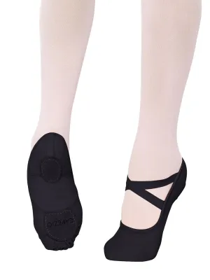 Hanami Canvas Ballet Shoe - Black (Child)