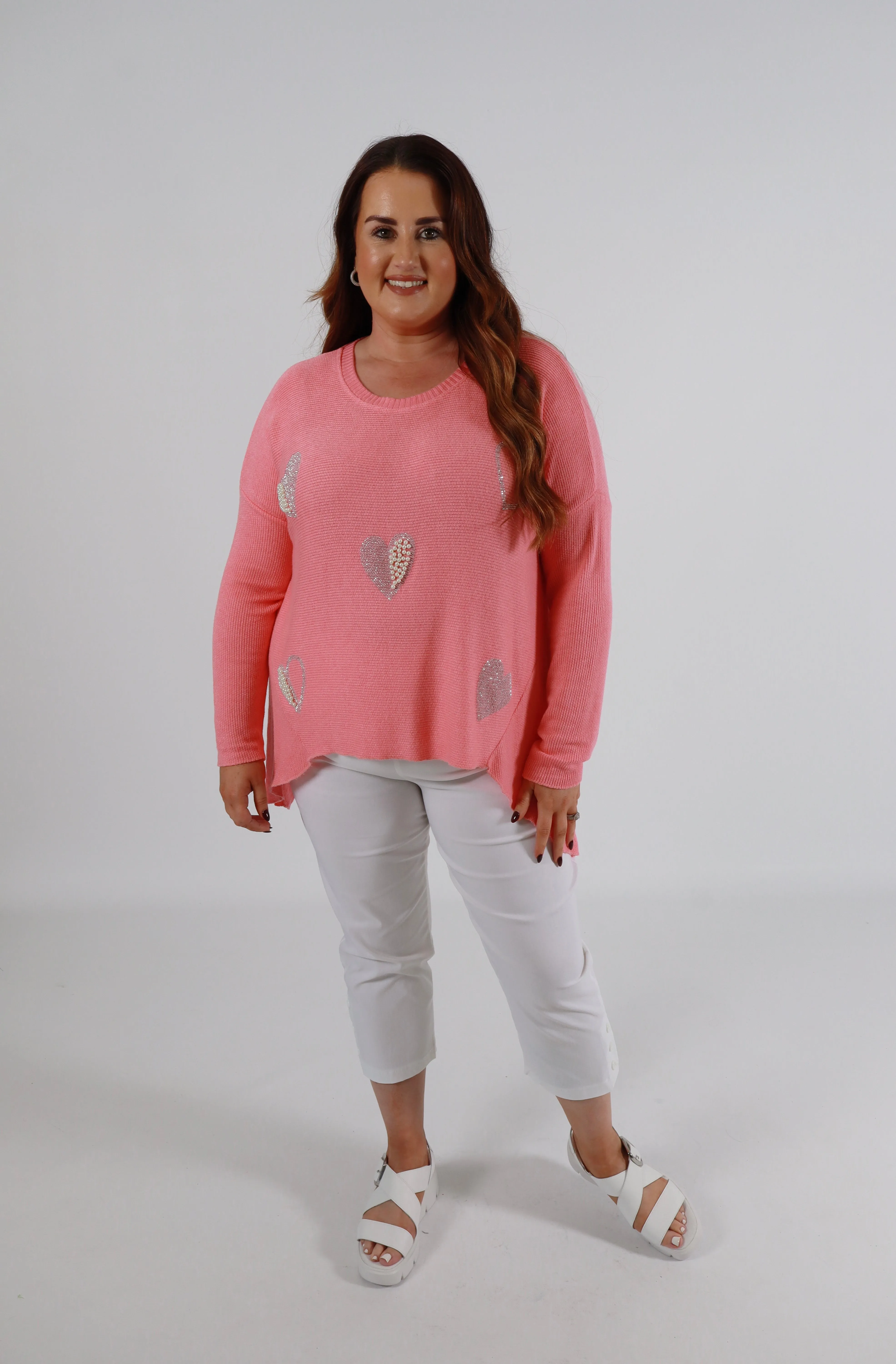 Harmony Jumper in Coral