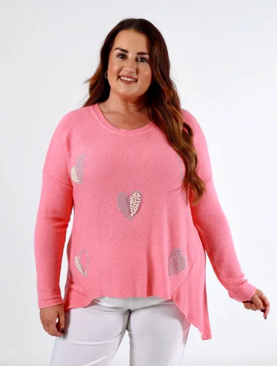 Harmony Jumper in Coral