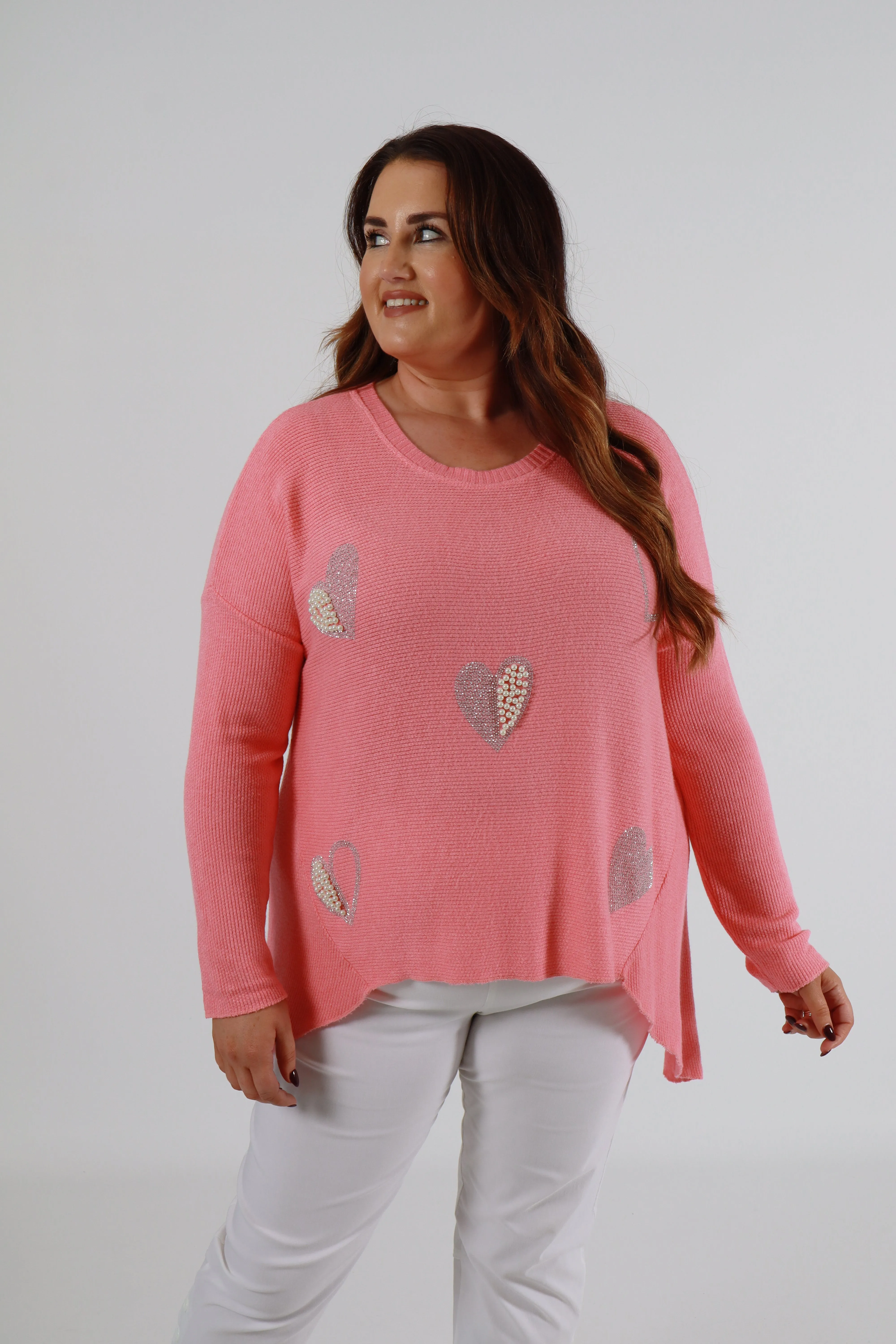 Harmony Jumper in Coral