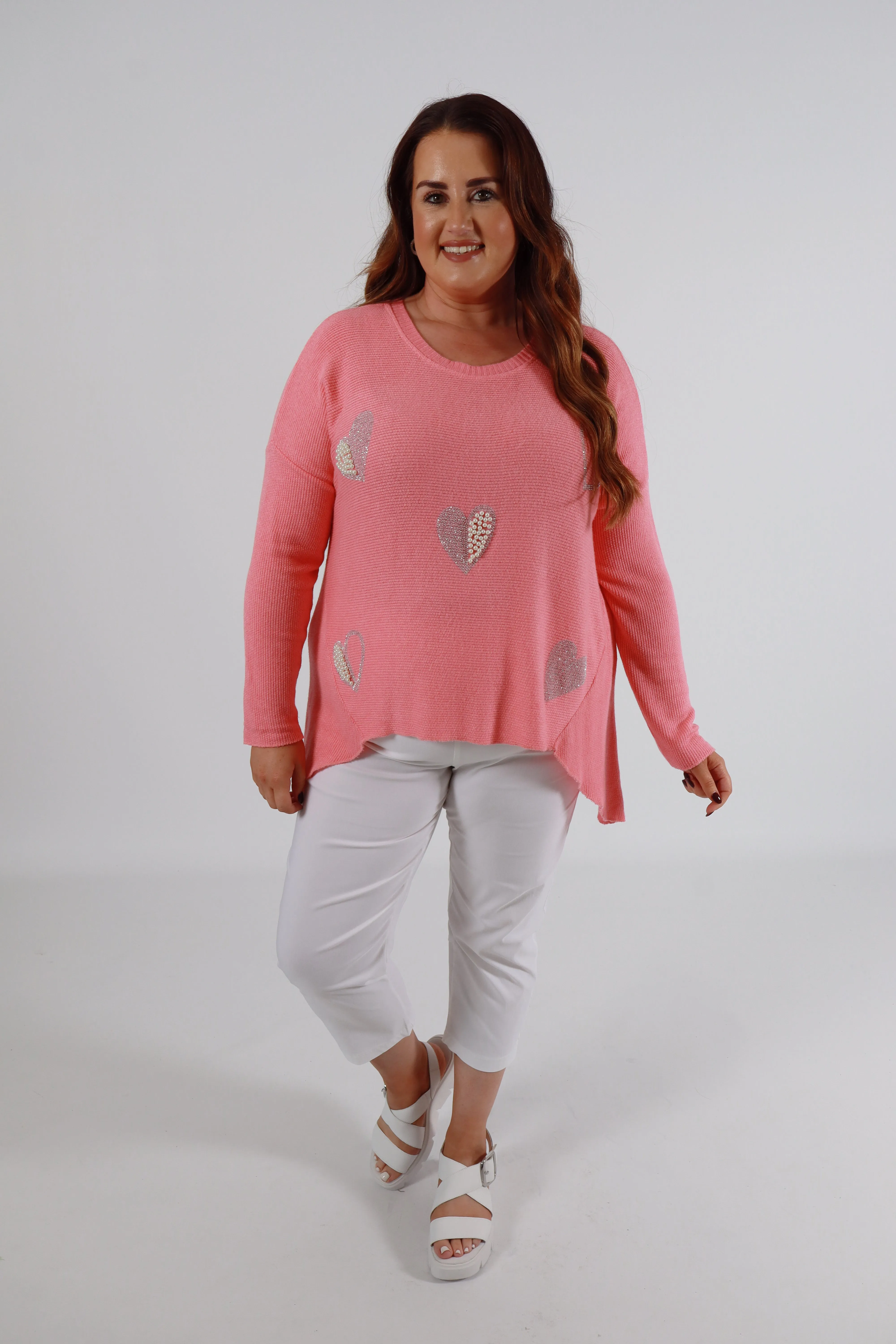 Harmony Jumper in Coral