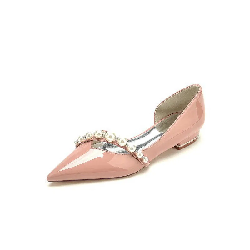 High Heels with Pearl and Rhinestone Embellishments