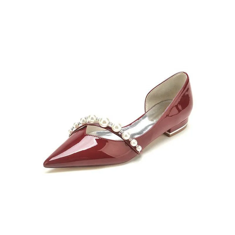 High Heels with Pearl and Rhinestone Embellishments