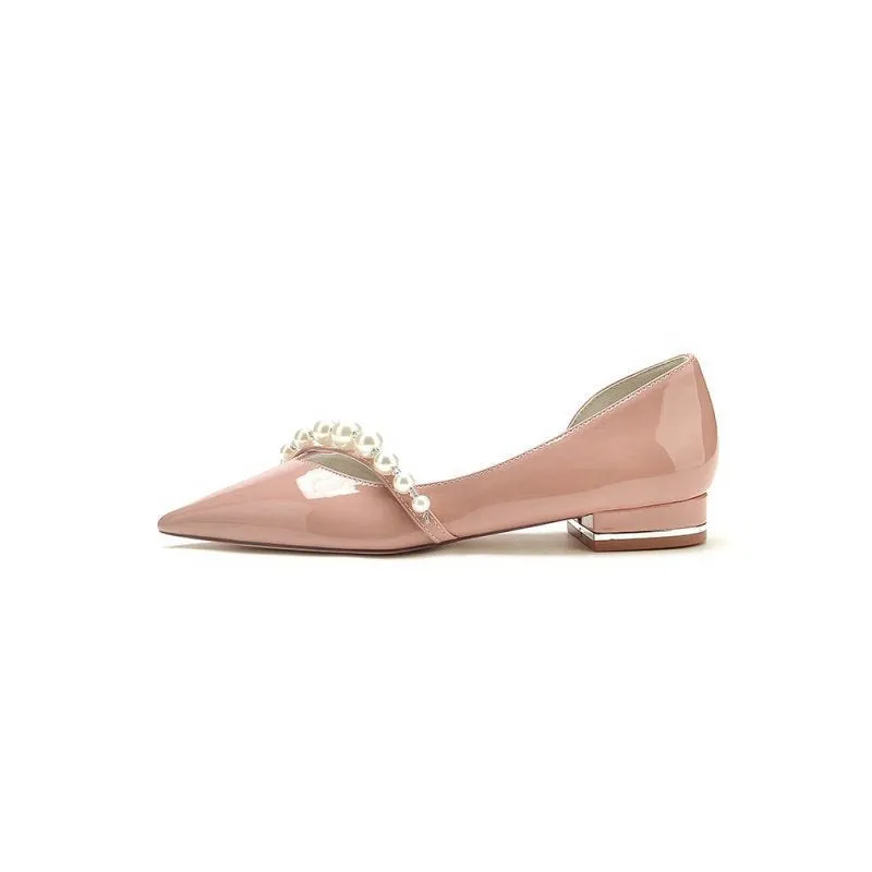 High Heels with Pearl and Rhinestone Embellishments
