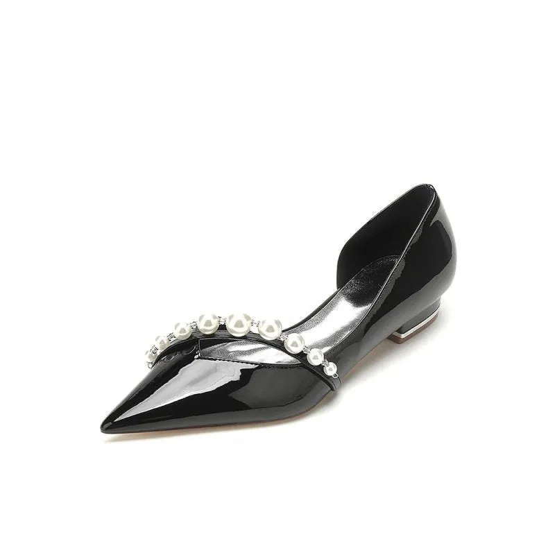 High Heels with Pearl and Rhinestone Embellishments