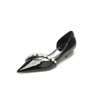 High Heels with Pearl and Rhinestone Embellishments