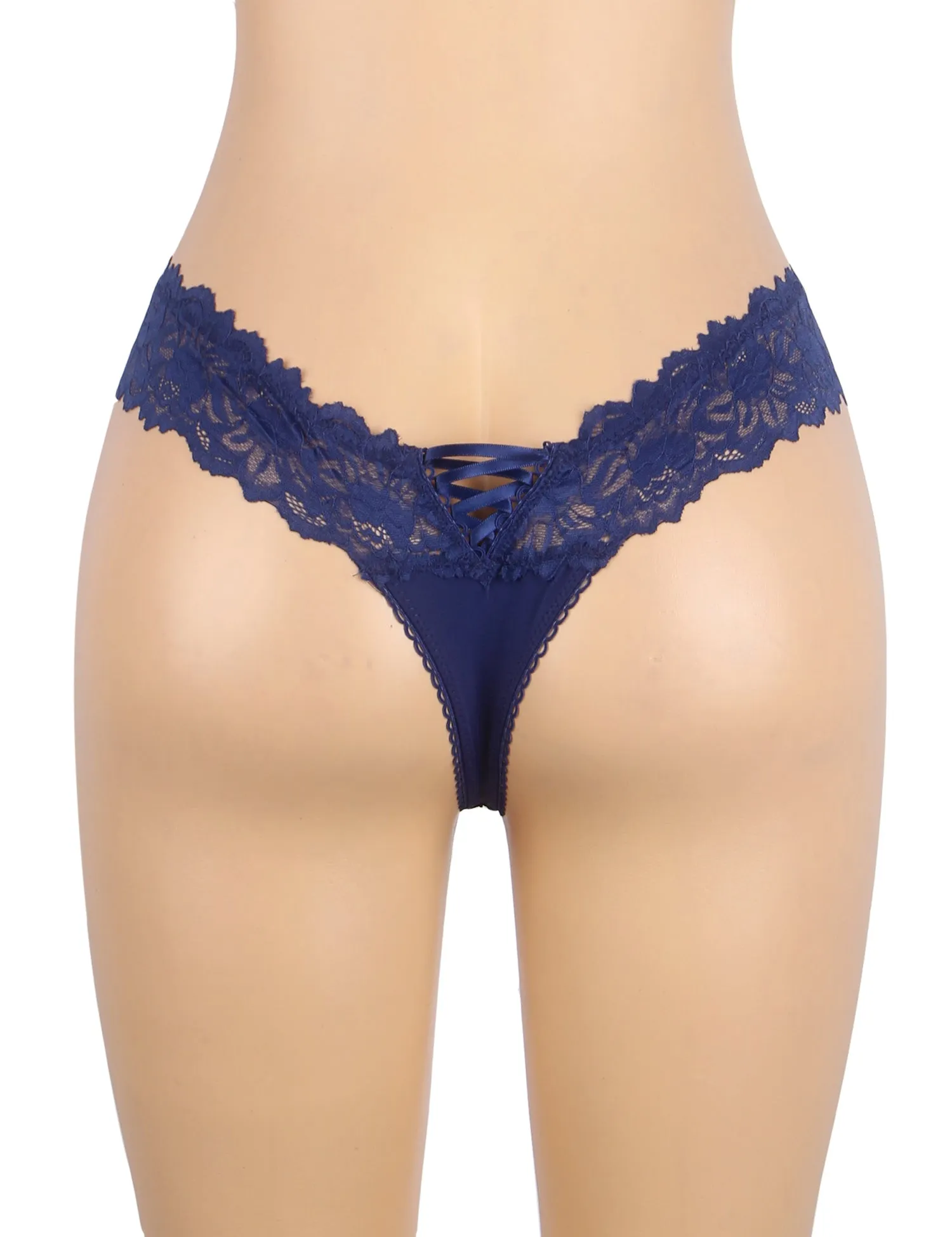High Quality Burgundy Sexy Floral Lace Panty