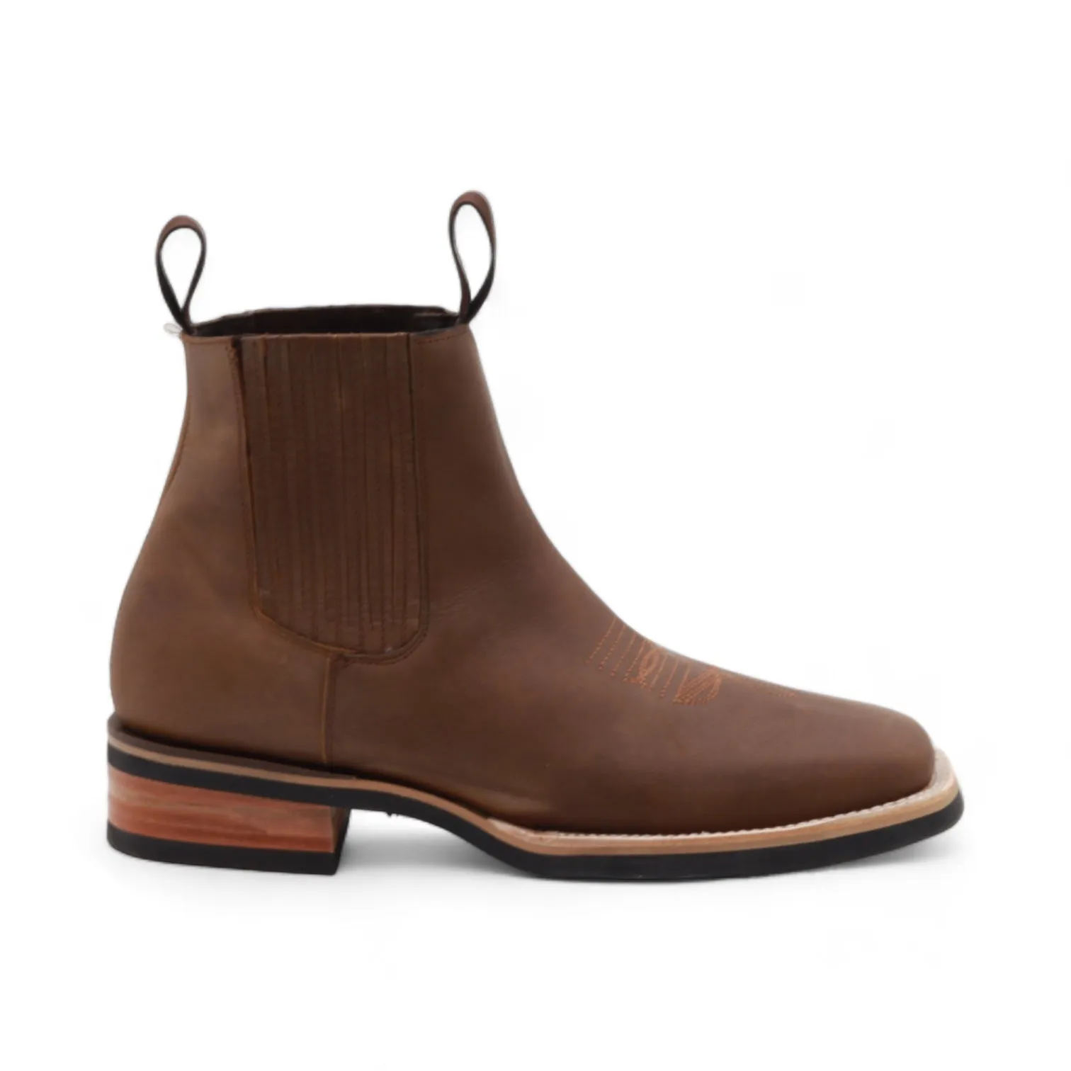 Iowa Men's Brown Leather Short Boots
