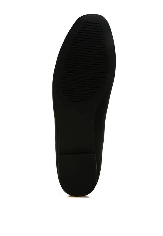 Ivory Satin Ballet Flats