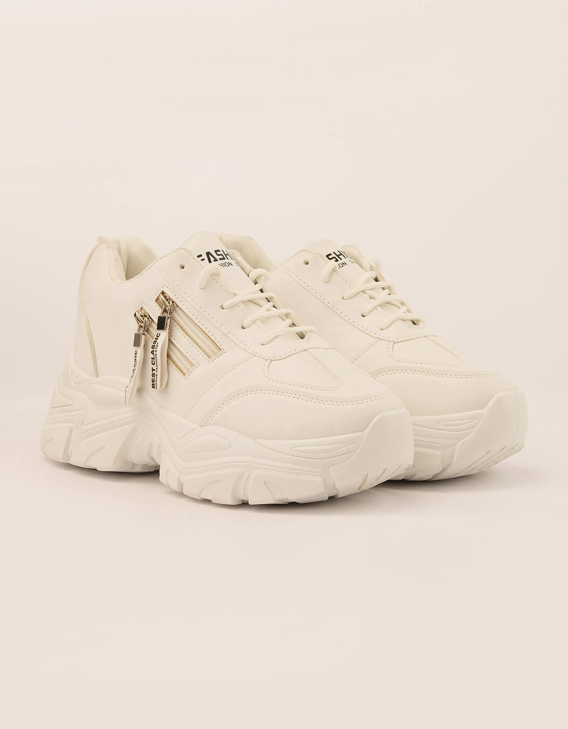 Ivory Urban Chunky Sneakers