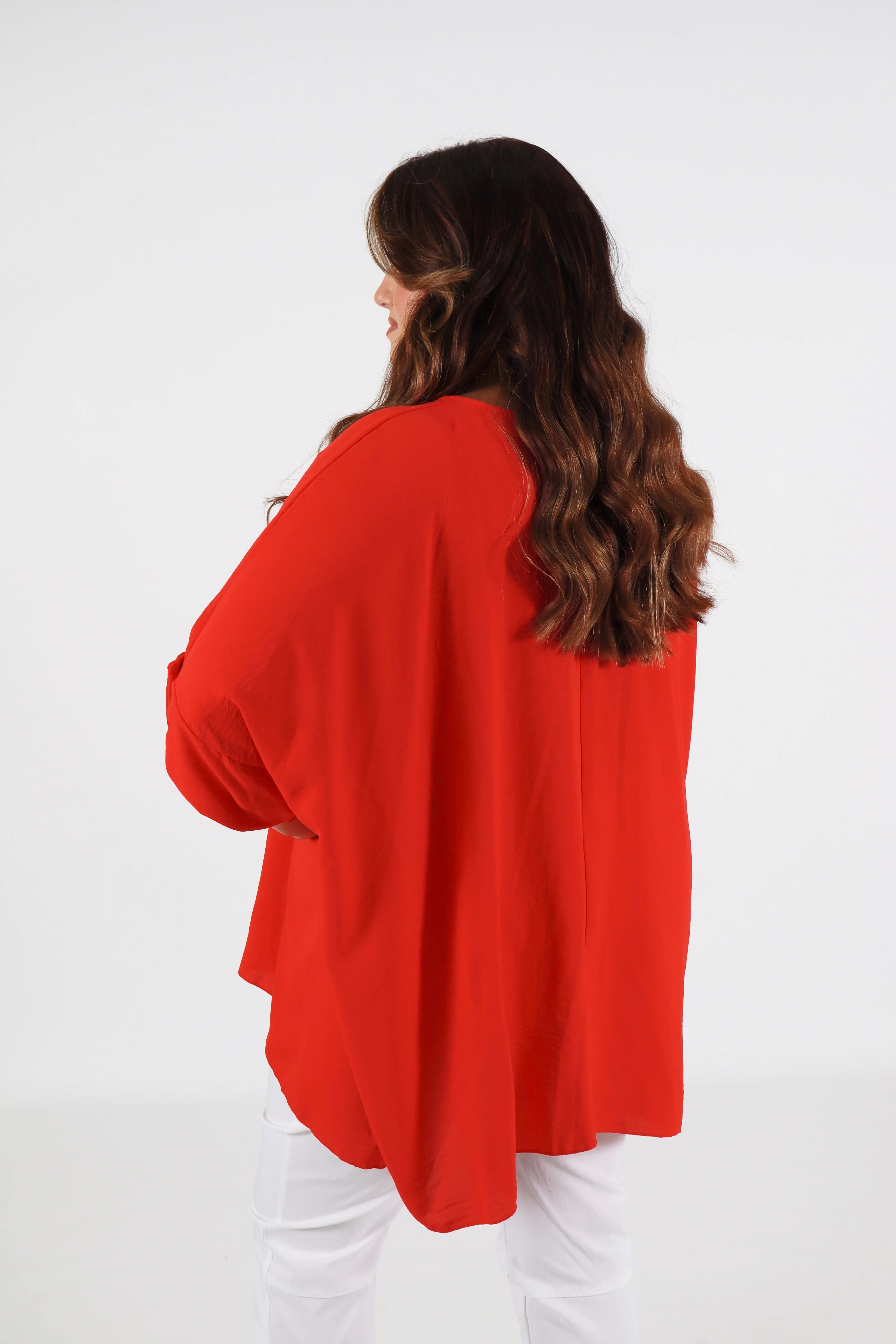 Jolene Blouse in Red