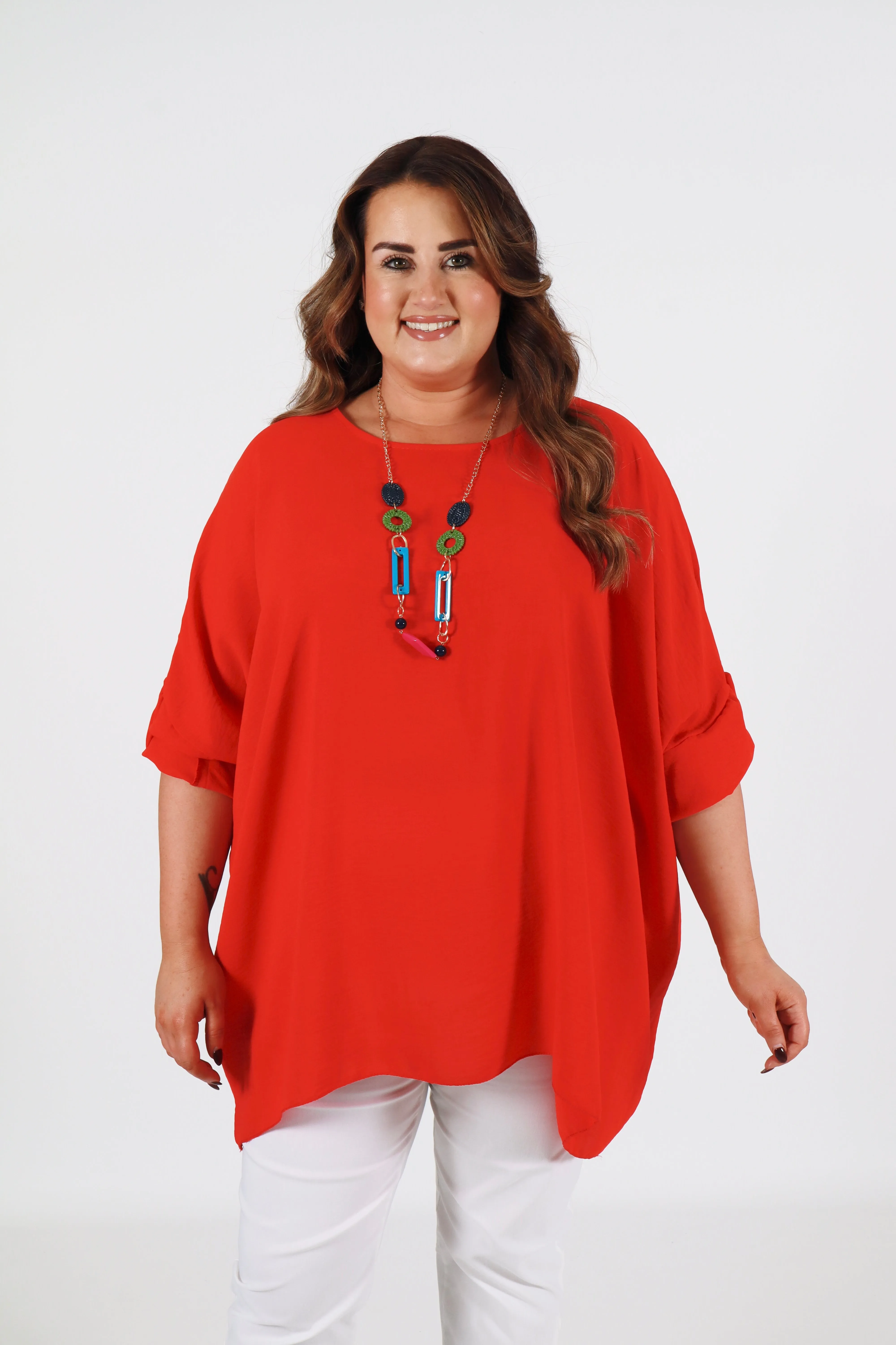 Jolene Blouse in Red