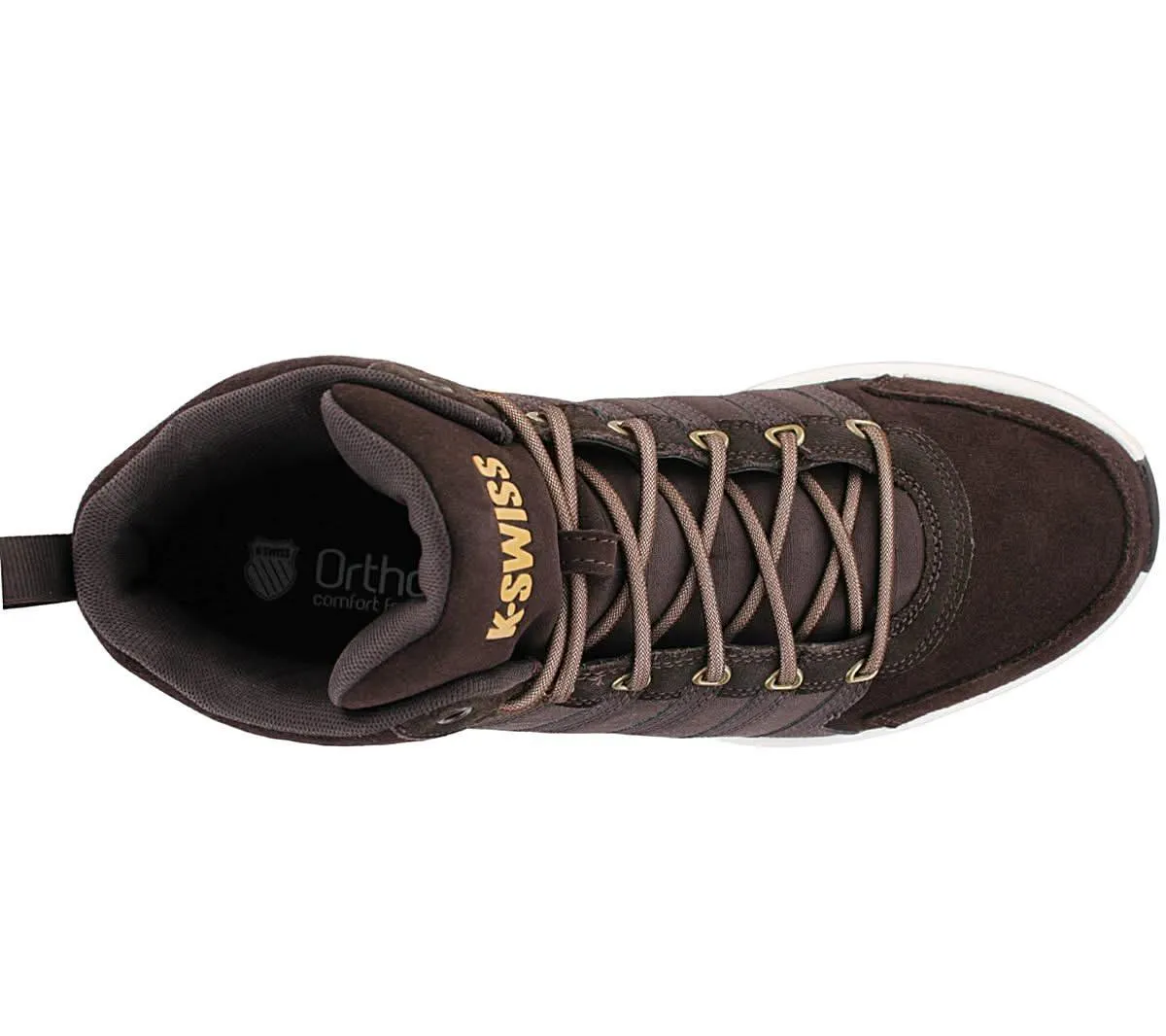 K-Swiss Vista Trainer Mid Winter - Herren Sneakers Schuhe Leder Braun 07145-229-M