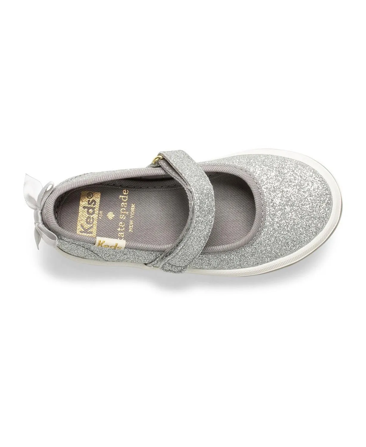 Kate Spade Sloane Kid's Mary Jane Sneaker - Glitter Silver